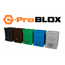 G-Pro Blox 5-Way 100A lockable single pole terminal block 5-pack - available in 5 colours